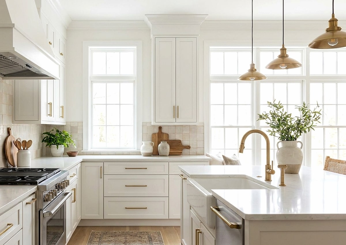 Tiled backsplash